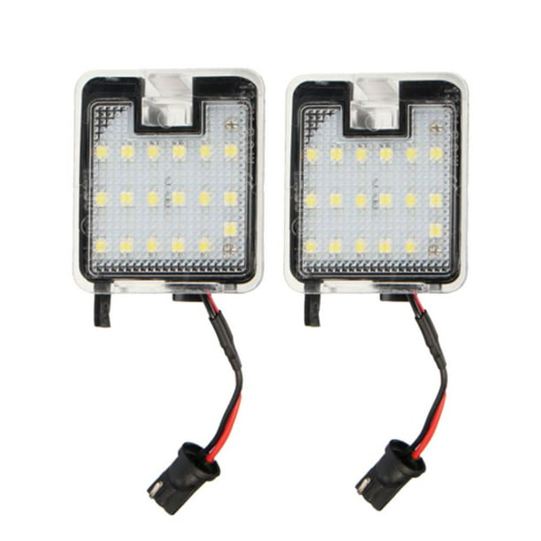 2x White LED Rear View Side Mirror Puddle Light For Ford Focus Kuga Escape C-Max